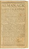 (AMERICAN REVOLUTION--ALMANACS.) George, Daniel. George's Cambridge Almanack or, The Essex Calendar, for the Year of Our Redemption, 1